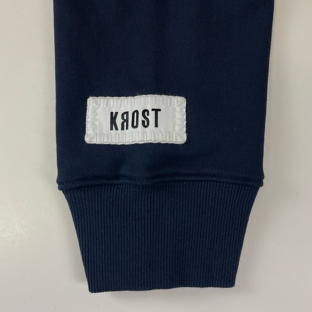 NEW Krost Crewneck Sweatshirt Mens Large Navy Blue Goals for this Trip NWOT - Picture 4 of 11